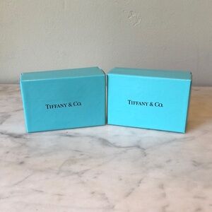 Tiffany & Co. Signature Robin's Egg Blue Jewelry Boxes - Pair